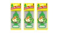Little Trees Car Air Freshener Green Apple (Bundle of 3)