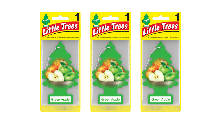 Little Trees Car Air Freshener Green Apple (Bundle of 3)