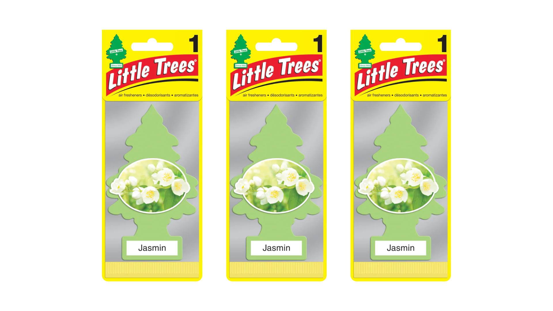 Little Trees Car Air Freshener Jasmin (Bundle of 3)