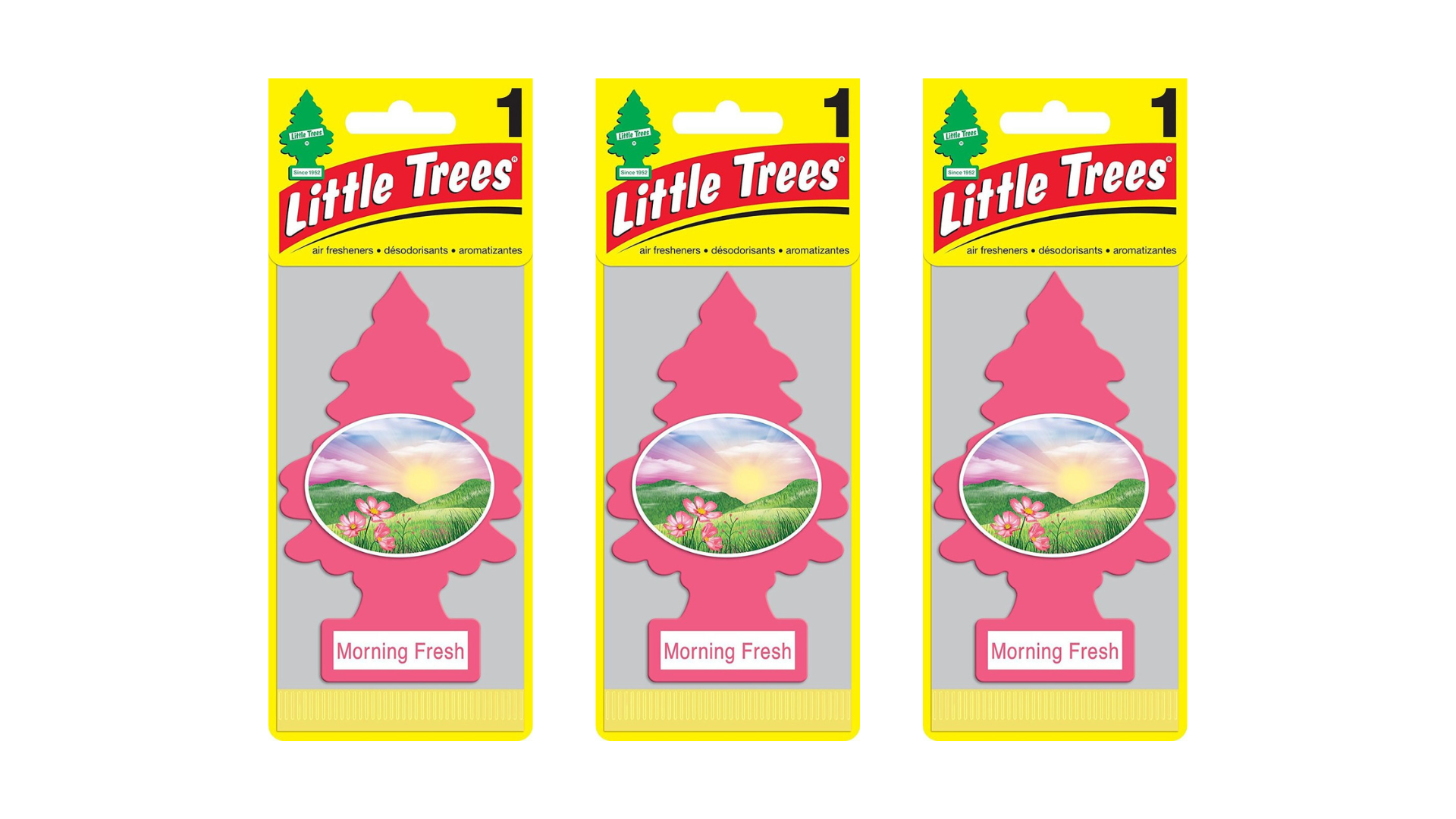 Little Trees Car Air Freshener Morning Fresh (Bundle of 3)