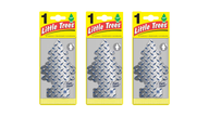Little Trees Car Air Freshener Pure Steel (Bundle of 3)