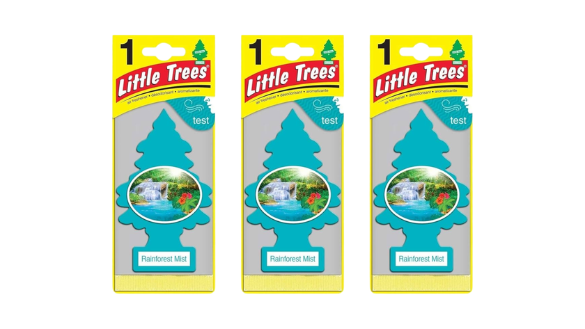 Little Trees Car Air Freshener Rainforest Mist (Bundle of 3)