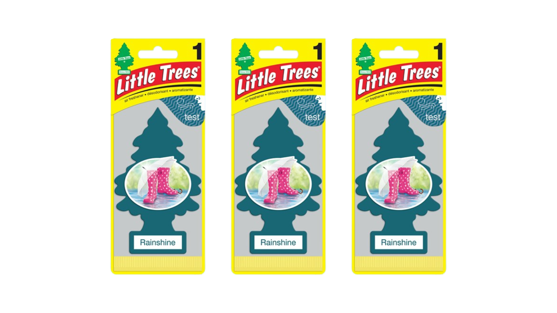 Little Trees Car Air Freshener Rainshine (Bundle of 3)