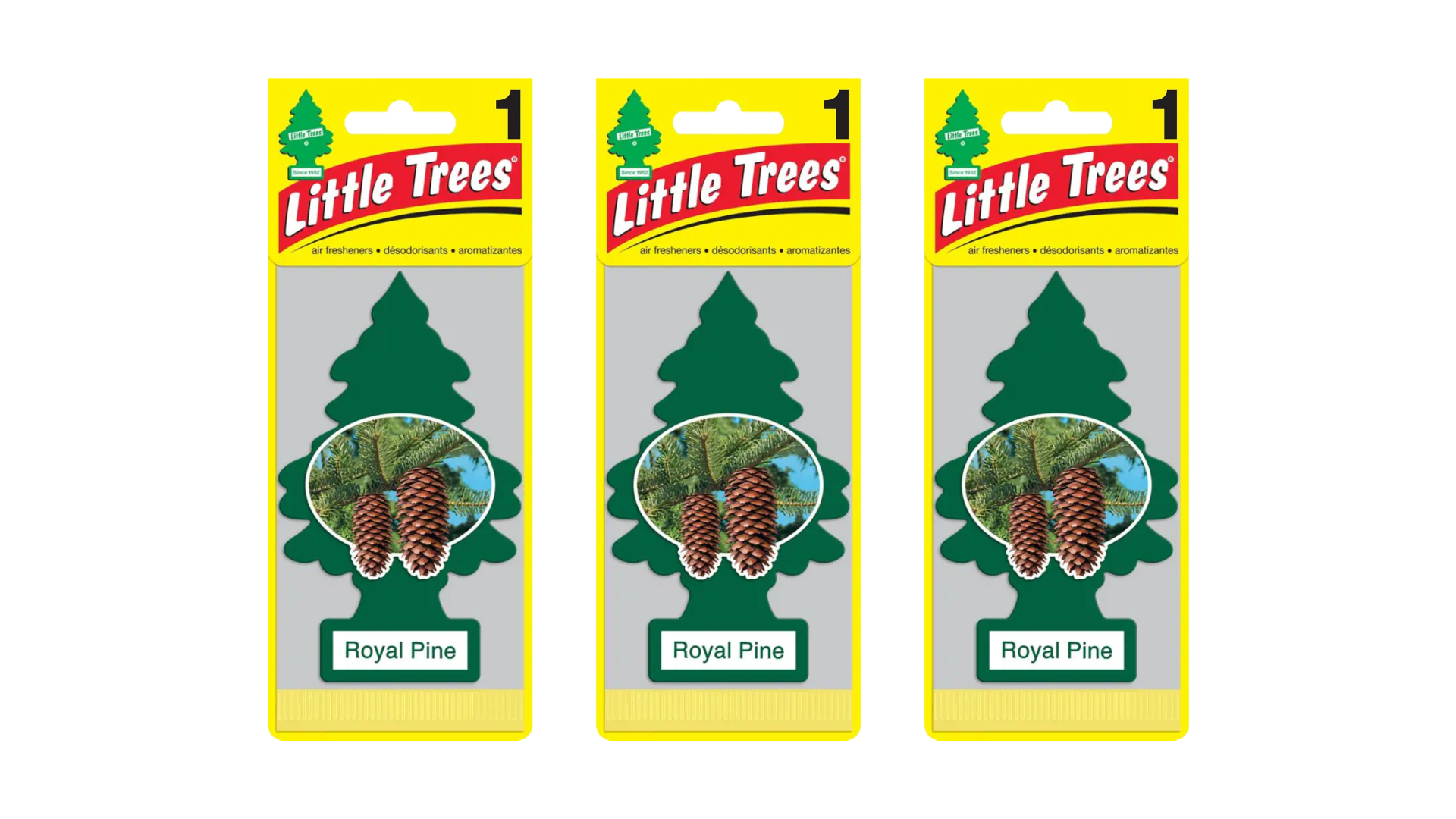 Little Trees Car Air Freshener Royal Pine (Bundle of 3)