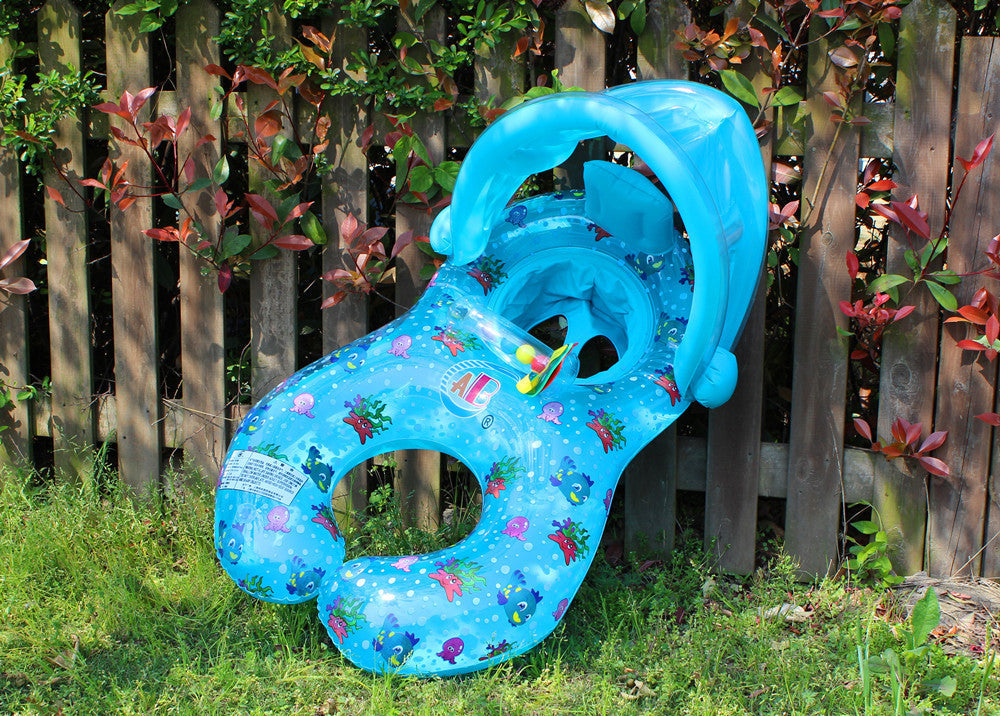 Thicken Swimming Ring With Bell | Eco-Friendly PVC Pool Float for Mother & Child Canada