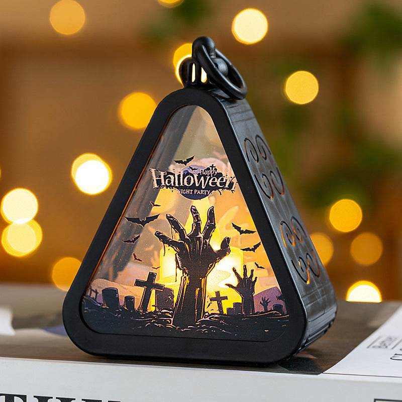 Halloween Decorations Portable Pumpkin Lamp Layout Props