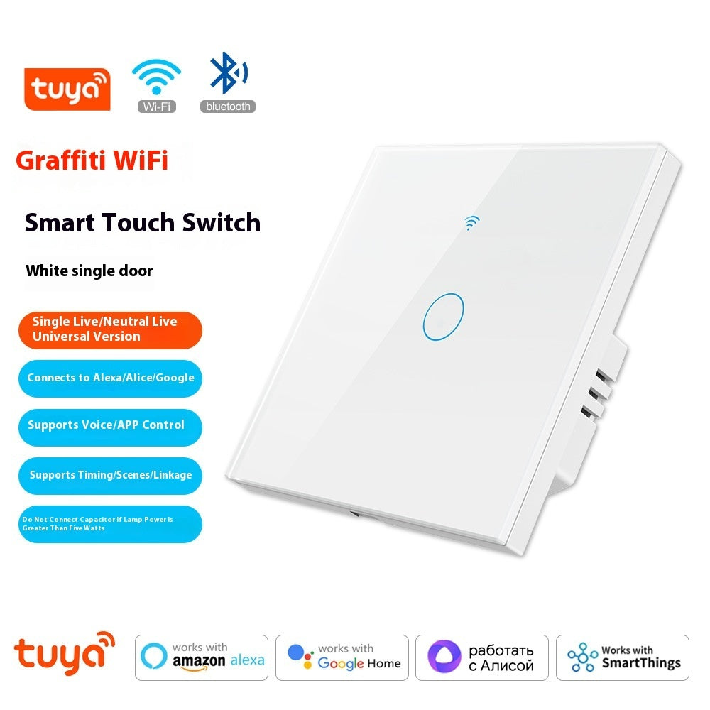 WiFi Smart Touch Switch Panel with App Control and Voice Assistant Support
