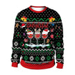 Men And Women Digital Printing Christmas Round Neck Sweater Tops