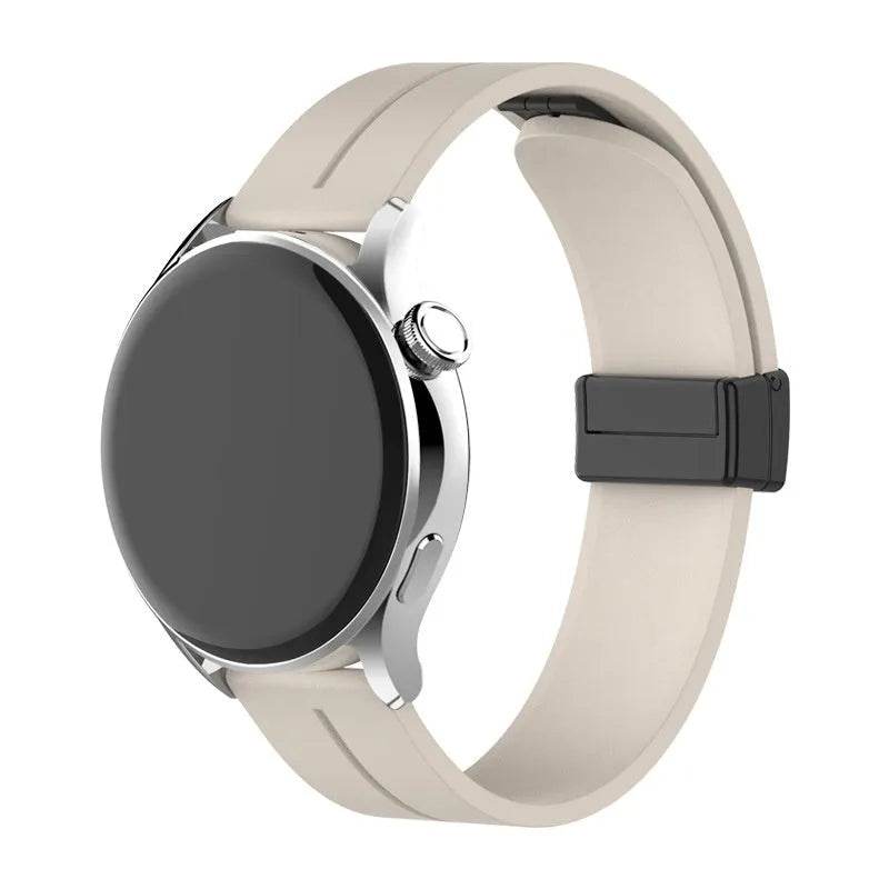 Applicable Watt4 Strap Silicone Magnetic Folding Buckle Watch Band