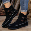 Button Design Ankle Boots For Women Autumn And Winter
