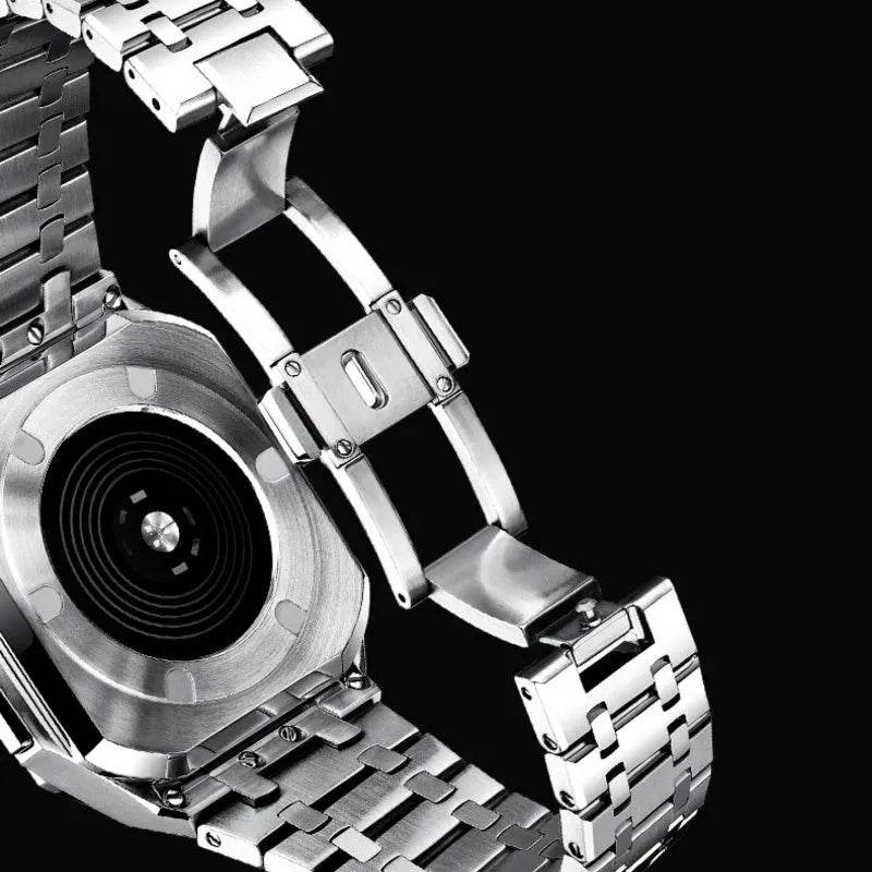 Integrated High-grade Metal Modified Watch Strap Case Stainless Steel Protective Case Cover Men's Business