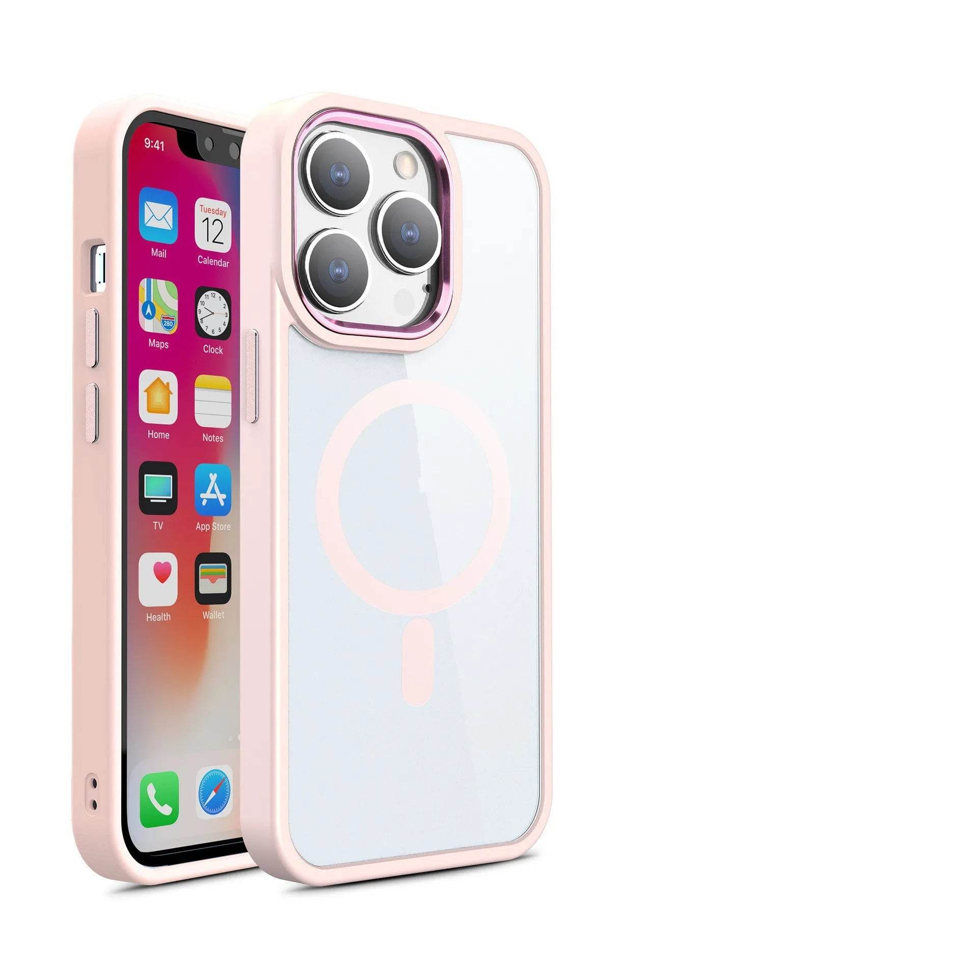 Magnetic Case Transparent Phone Case Protective Cover