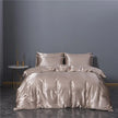 Solid Colour Sanding Washed Cotton Four-piece Duvet Cover Bed Set
