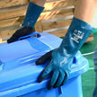 Chemical Resistant Nitrile Safety Gloves – Long Sleeve Waterproof & Oil-Proof Heavy-Duty Work Gloves