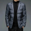 Winter Men's Suit Detachable Scarf Collar Casual Down Jacket