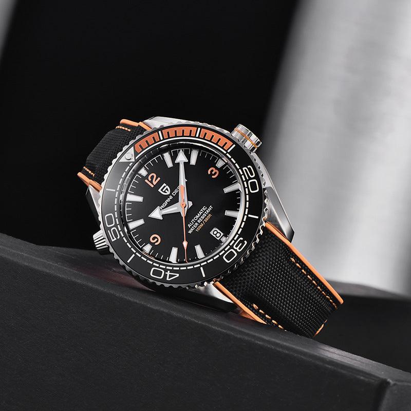 Men's Luminous Mechanical Watch Rotatable Bezel Sports Watch