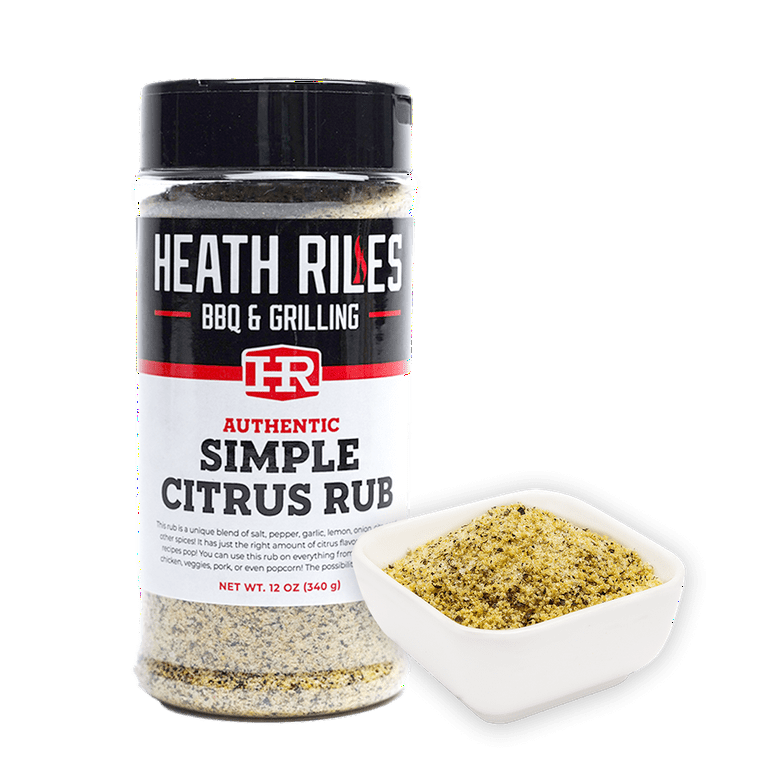 Heath Riles Simple Citrus Barbecue Rub, 12 oz