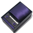 Men's Jacquard Woven Formal Tie Set – Rayon Arrow Necktie with Handkerchief, Tie Clip & Cufflinks | Canada & USA