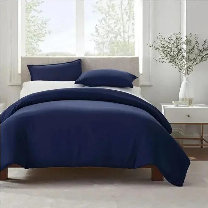 Serta Simply Clean Solid Duvet Cover Twin
