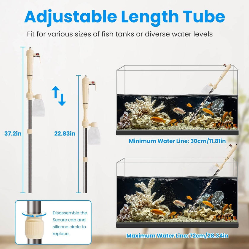 Powerful Electric Aquarium Vacuum Gravel Cleaner