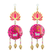 Flowers and Beads Hanging Shubh Labh (Lotus) 1Pc
