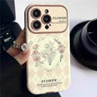 Women Feminine Floral Printed Silicone iphone case