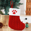 Cute Letters Christmas Stockings Decorative Creative Tree Pendant Wool Knitted Socks