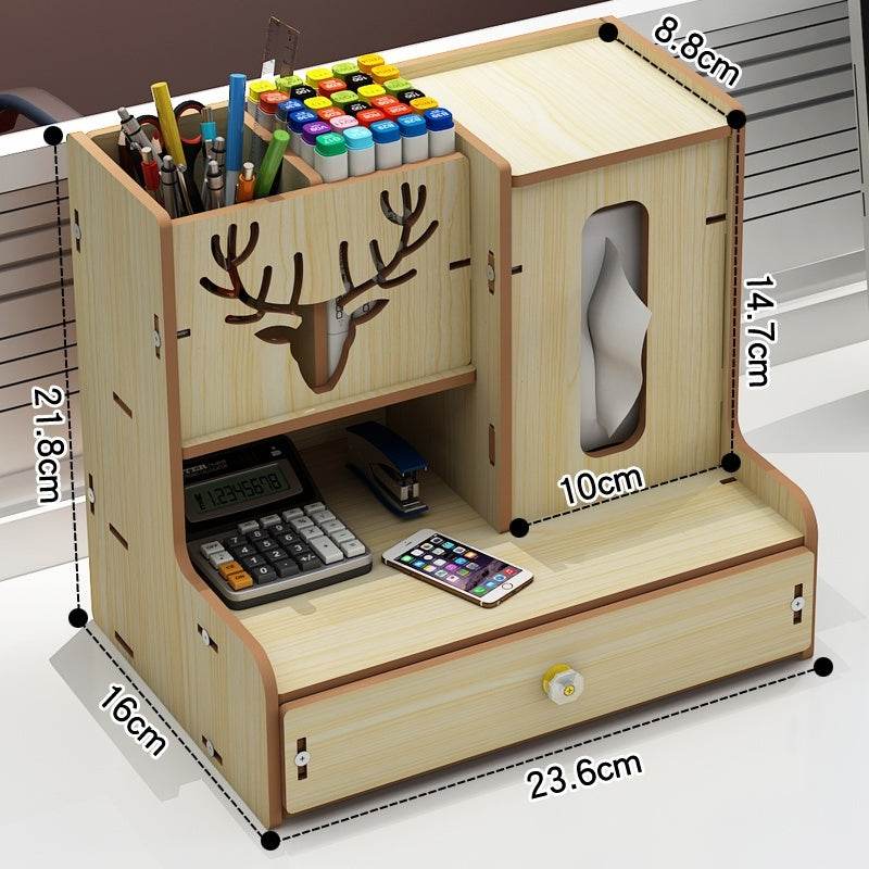 Minimalist Wooden Desk Organizer Office Table Organizer