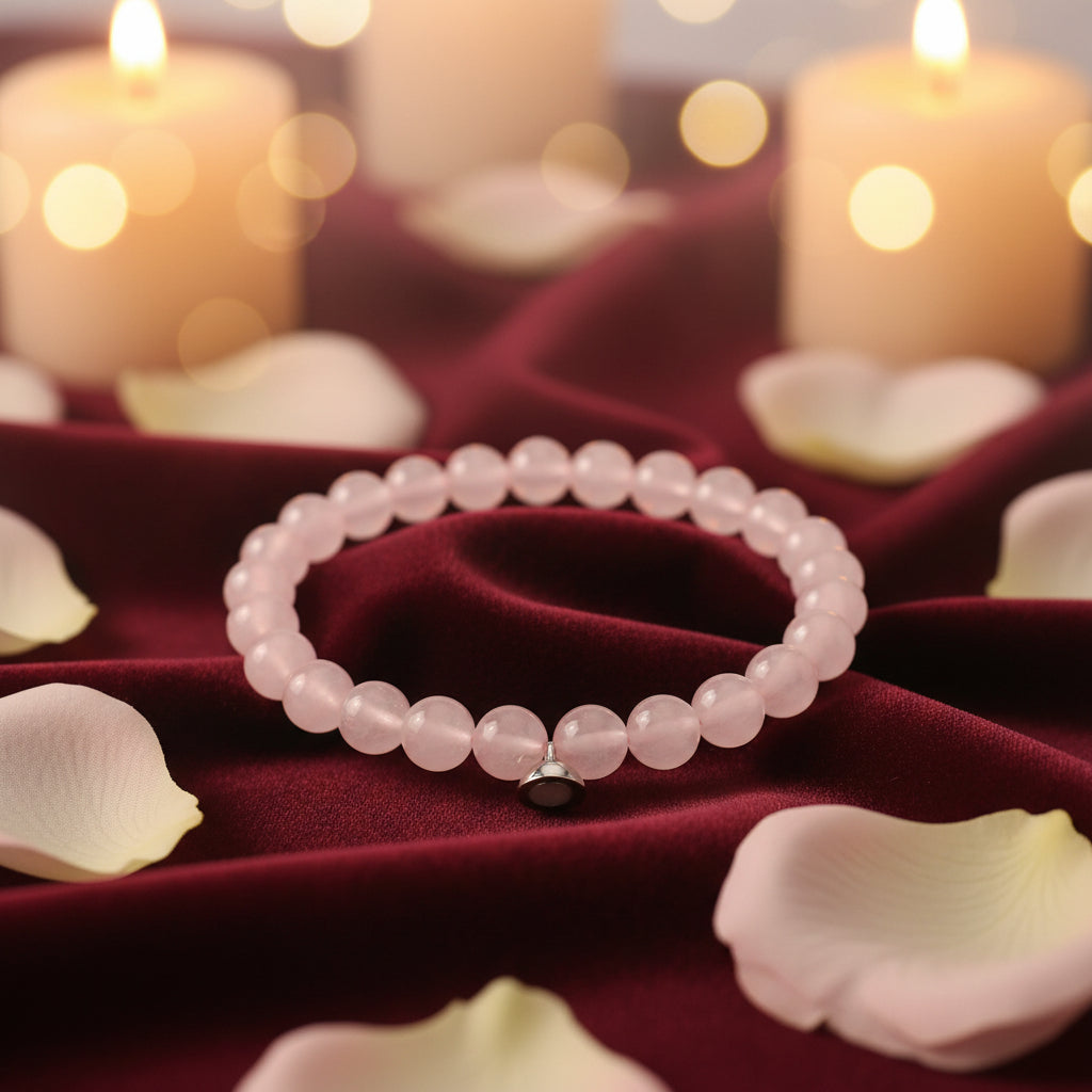 Lava Volcanic Stone Couple Magnetic Clasp Bracelet – 7 Stone Styles