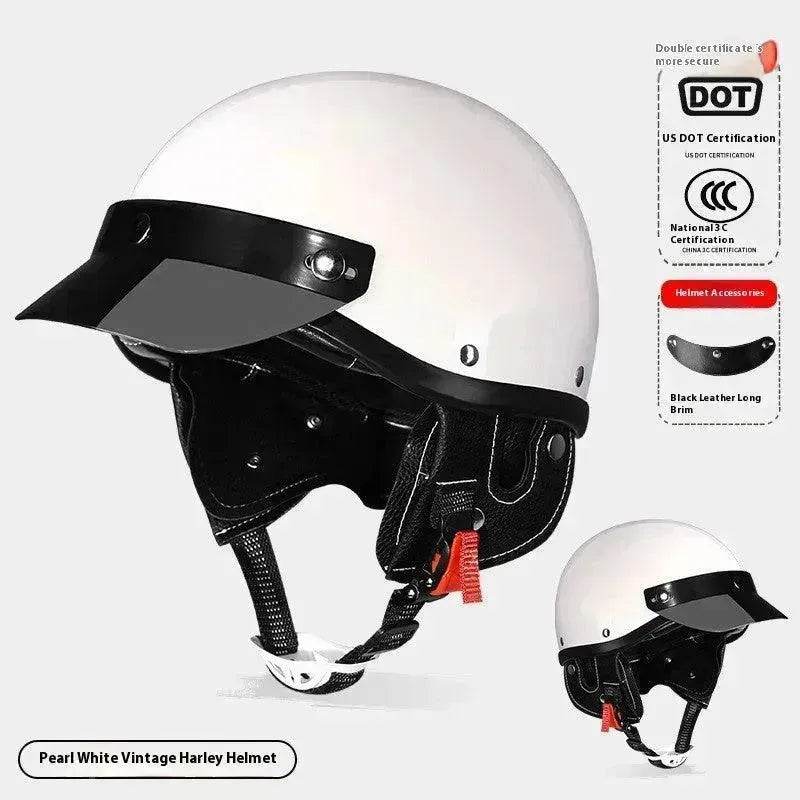 3C Certified Electric Sports Motorcycle Bike Retro Helmet Men And Women