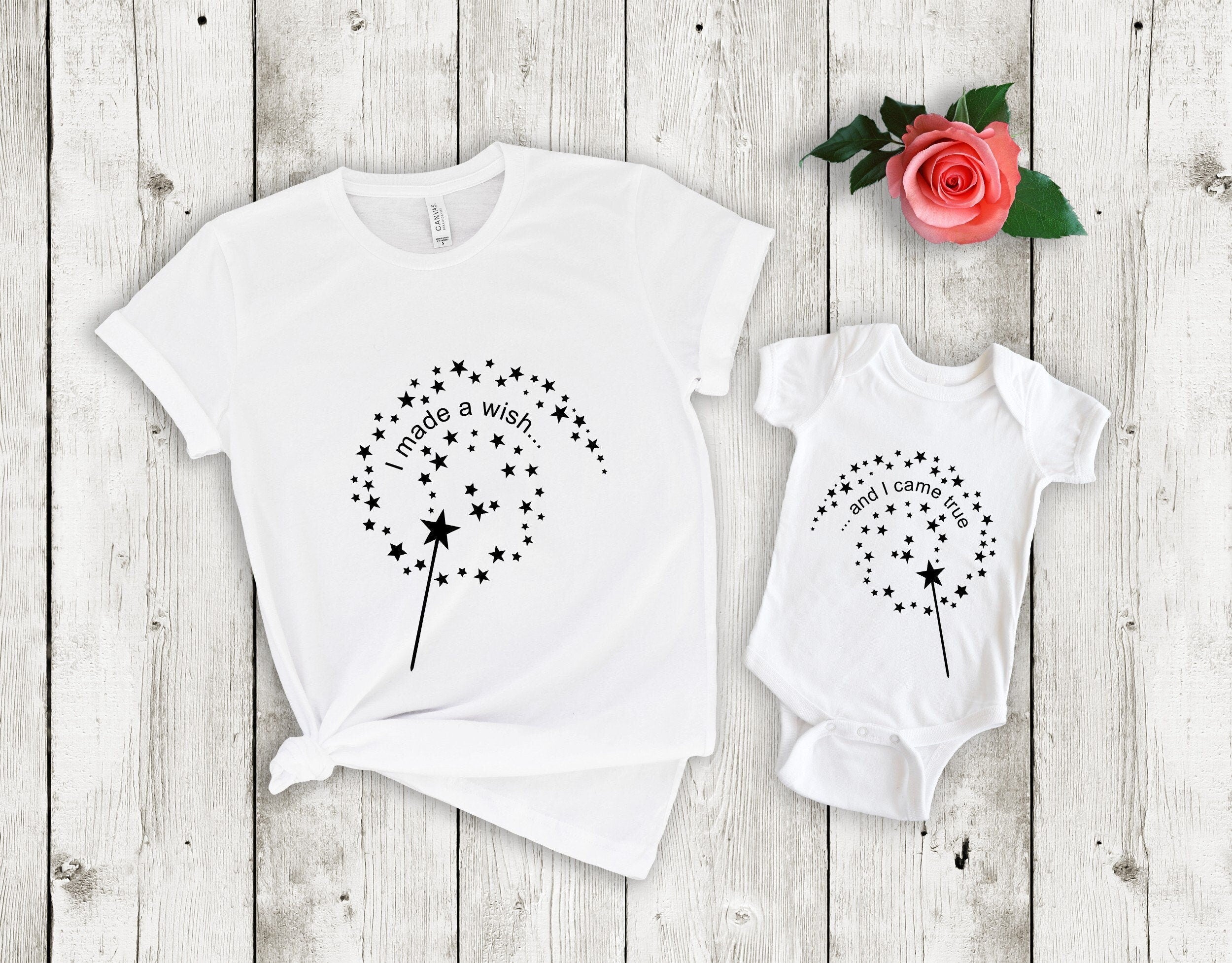 I Made A Wish and I Came True Matching Mommy and Me T-Shirts