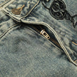 Hole Denim Men Trousers Heavy Industry Washing Jeans