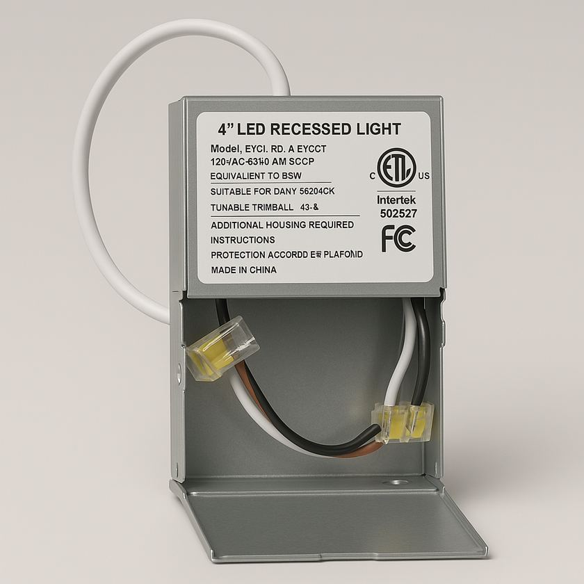4″ Ultra-Thin LED Pot Light — Canless Wafer Downlight | Energy Star, ETL Listed, IC Rated