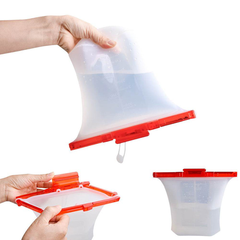 10pcs Kitchen Refrigerator Silicone Food Storage Bag