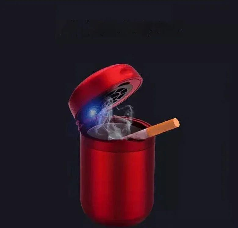 Smokeless Ashtray Air Purifier – Aluminum Alloy Rechargeable Design for Car, Home & Office