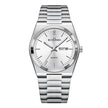 Men's Ultra-Thin Quartz Watch – Stainless Steel Band, Butterfly Clasp, 10 Colors
