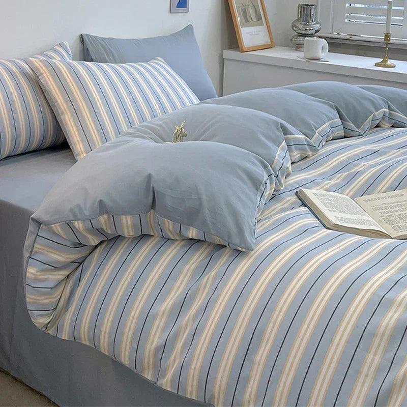 Pure Cotton Class A Four-piece Quilt Cover Household Pure Cotton Bed Sheet Duvet Cover