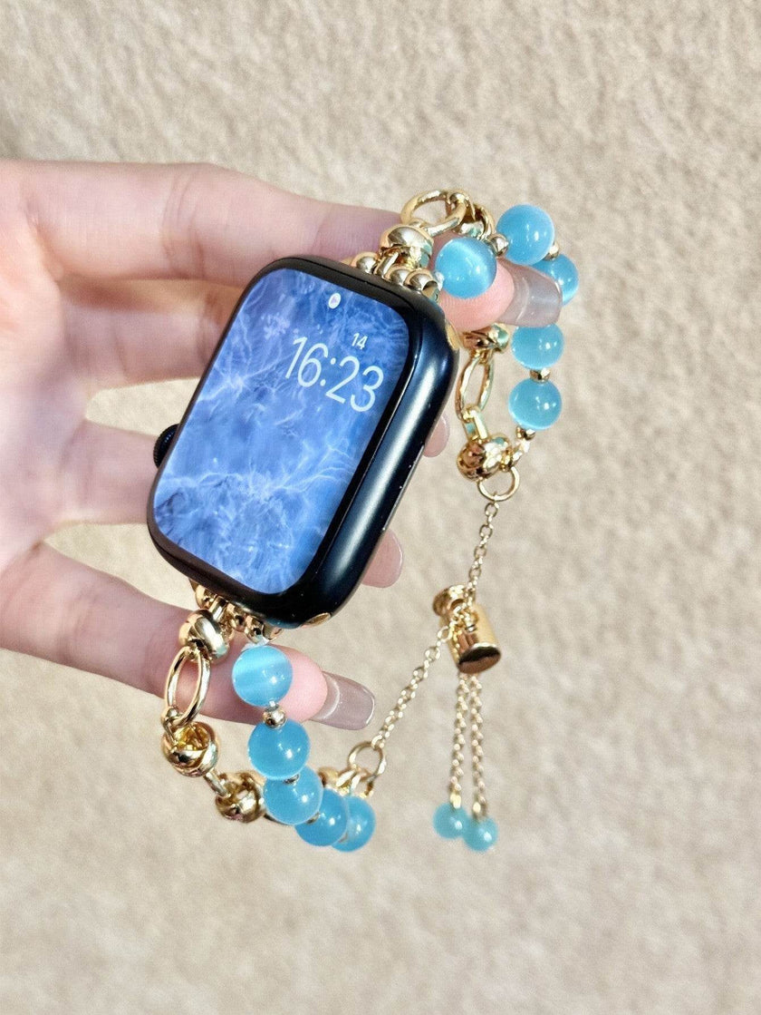 Women Fashion Smart watch Beaded Replacement Watch strap