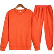 Autumn Winter  street fashion Plain Crew neck Sweatsuit for men