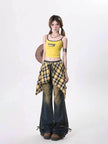 Jeans Women's Skirt Swing Outside Casual Bootcut Pants