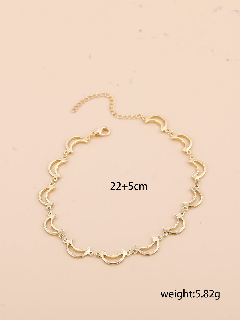 Bohemian Multi-Layer Anklet Set – Cross, Heart & Charm Designs