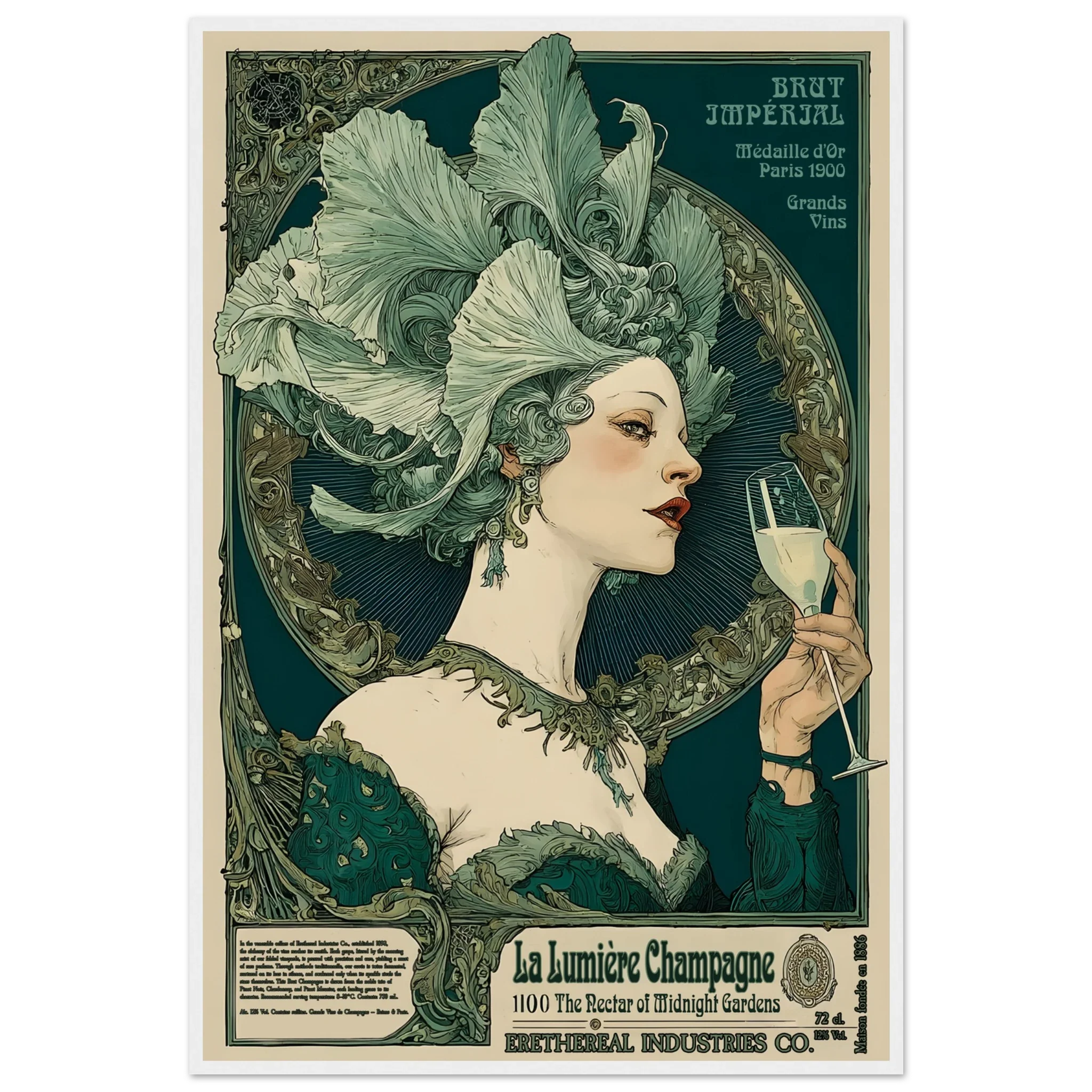 La Lumière Champagne - Poster & Framed Print