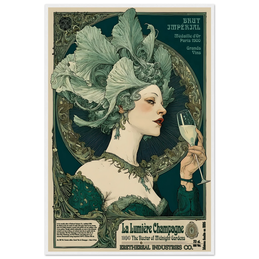La Lumière Champagne - Poster & Framed Print