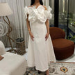 Fashion Heavy Industry Women's Three-dimensional Flower Design Dress
