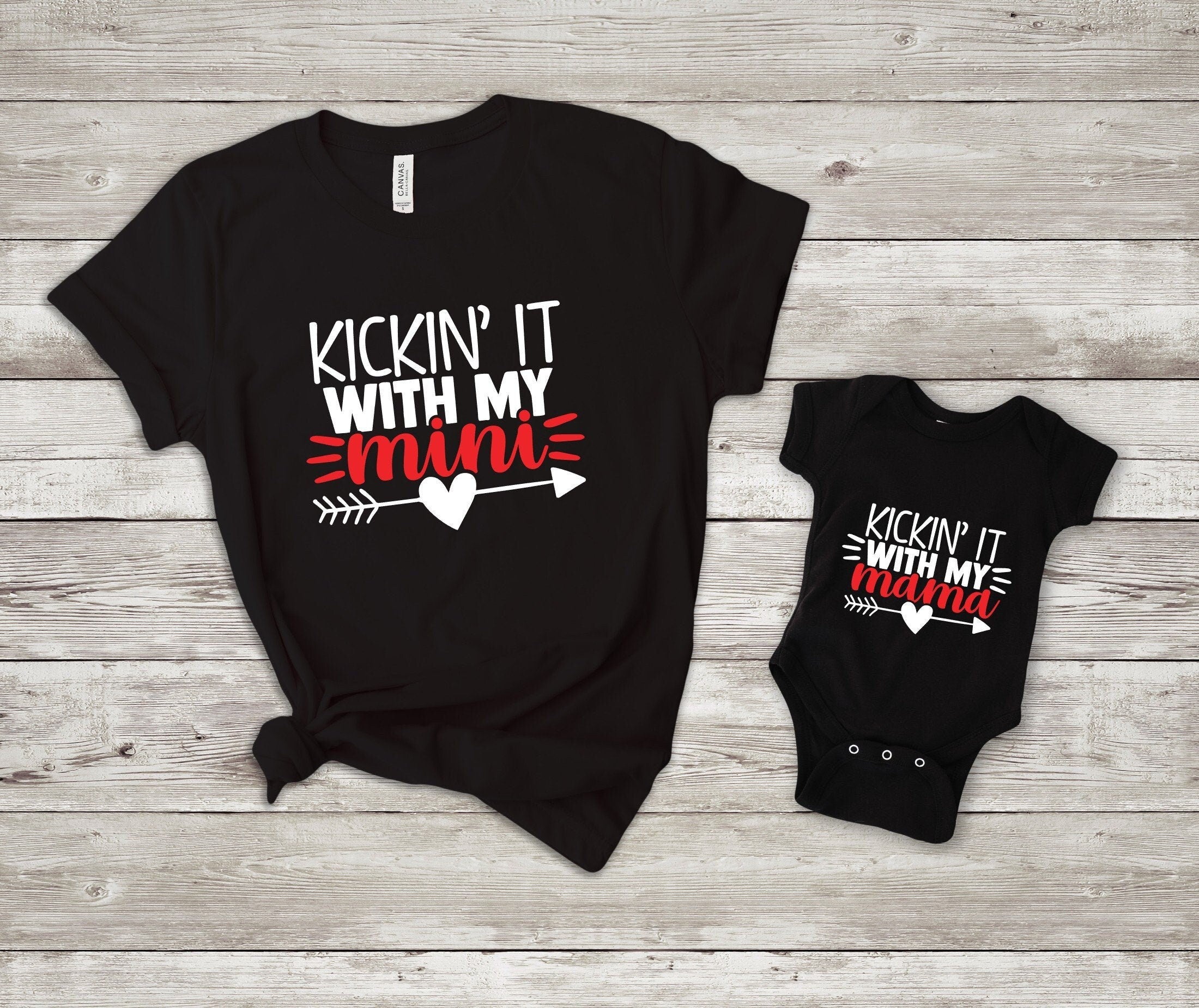 Kickin' It with My Mama & Mini Matching T-Shirts