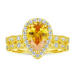 Fashion Ring Set Ladies 925 Sterling Silver Combination Wedding Ring women