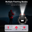 Outdoor Sport Smart Watch with Bluetooth Calling – Rugged GPS Fitness Watch (Black & Red)
