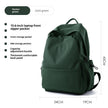 Mori Leisure Backpack – Lightweight Oxford School & College Bag | Khaki, Black, Green | 15.6