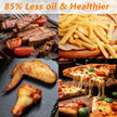 Stainless Steel 12.5 Qt Air Fryer, Dual Knob Control, 60-Min Timer, Presets For French Fries, Pizza, Chicken, Fish, And Toast Sleek Design, Healthy Cookie