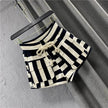 Striped Casual Cargo Shorts Women Hot Pants